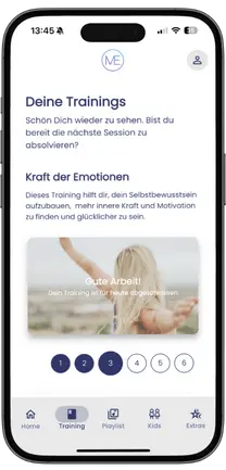 LUMEUS App - Deine Trainings